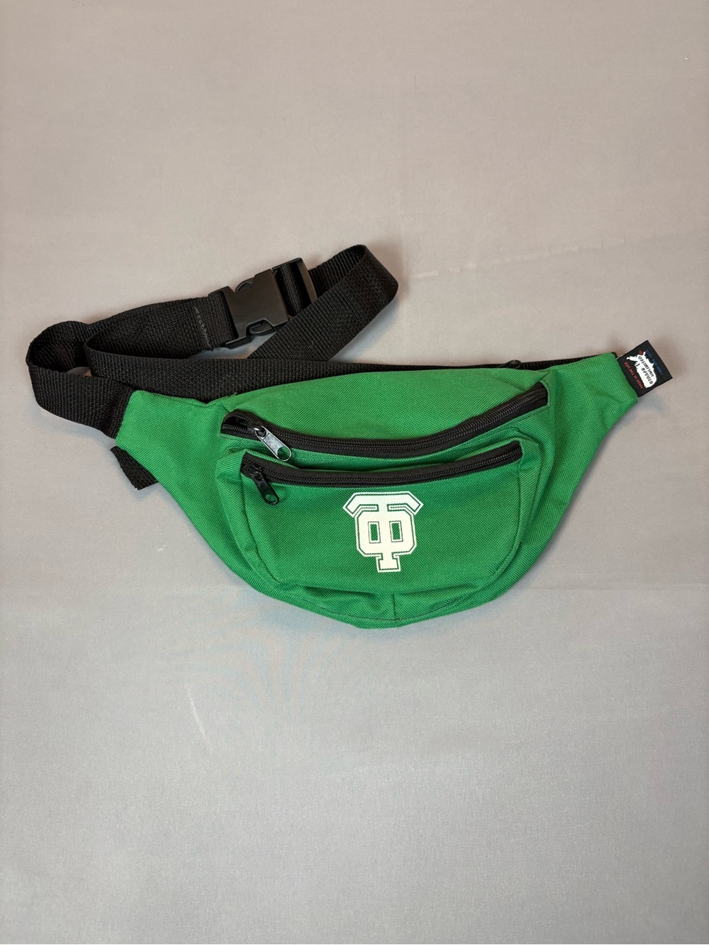Vintage USA Made Green Fanny Pack Waist Bag Adjustable
